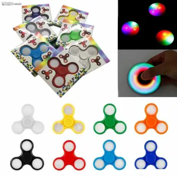 Fidget spinner reductor de estrés con luces led con envío