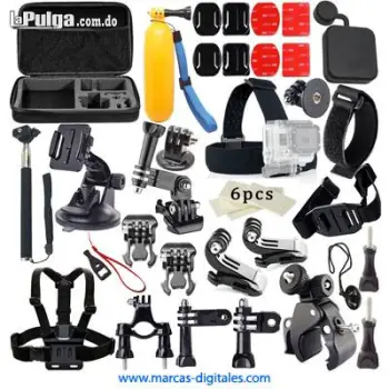 Set de accesorios para camaras gopro y similares