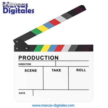 Claqueta clapboard neewer 8x10 pulgadas en material acrilico blanco