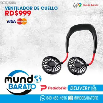 Mini ventilador usb portátil para el cuello con batería recargable a