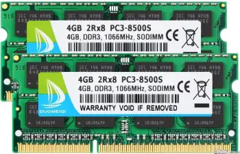 Ddr3 laptop 4gb pc3-8500 pc3-10600