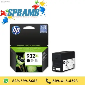 Tinta hp 932xl  negra