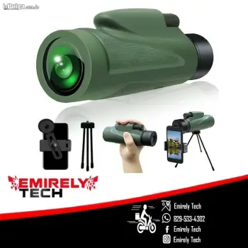 Telescopio monocular 12x50 con soporte rapido para telefono