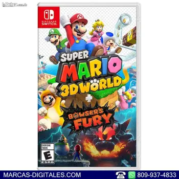 Super mario 3d world con bowsers fury juego para nintendo switch