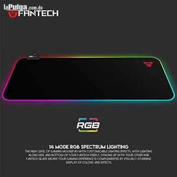 Mousepad fantech mpr800s firefly gaming negro-rgb.