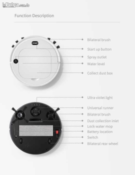 Robot aspirador robot barredora 4 en 1 aspiradora fregona y humidif