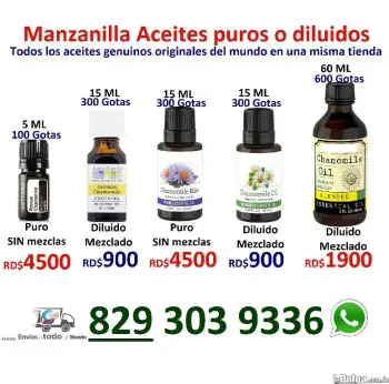 Aceite puro esencial original de manzanilla chamomille