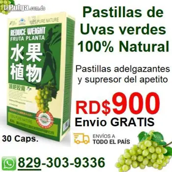 Pastillas adelgazante y supresoras del apetito 30cap