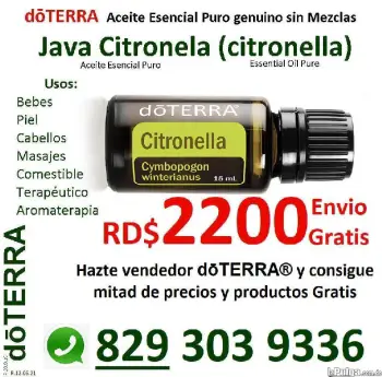 Aceite de citronela repelente de insectos tratamiendo de infecciones