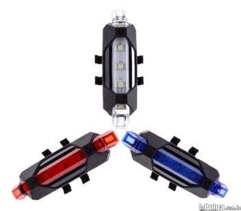 Luz trasera recargable led de seguridad para bicicleta