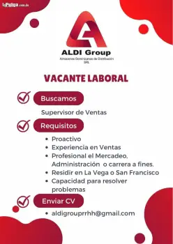 Supervisor de venta