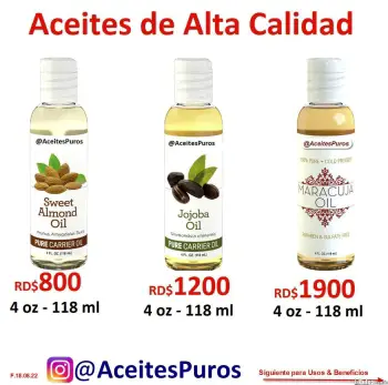 Almendras dulces jojoba maraculla chinola aceites originales