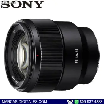 Sony fe 85mm f1.8 montura e lente fijo