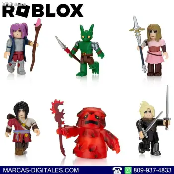 Roblox action collection - world zero set de 6 figuras