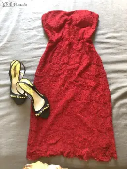 Vestido rojo marca forever 21