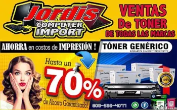 Venta de toner originales y certificados de todas las marcas y modelos