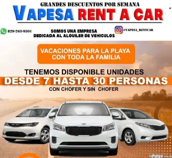 Oferta de alquiler de vehiculos