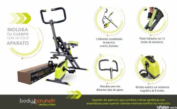 Bicicleta estacionaria 2en1 body crunch evolution