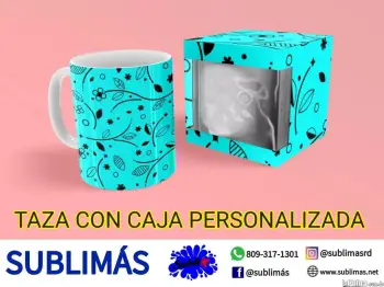 Taza con caja personalizada