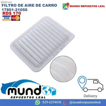 Filtro de aire de motor de carro 17801 21050