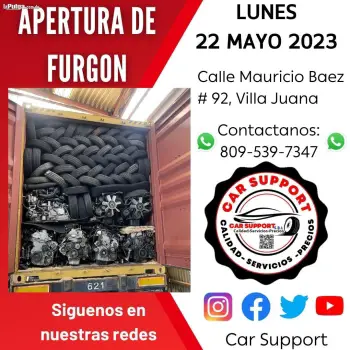 Furgón de piezas automotriz