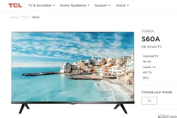 Hd smart tv tcl 32 pulgadas como nueva 10 meses de uso