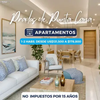 Venta de apartamento.. un oasis tropical en prados de punta cana