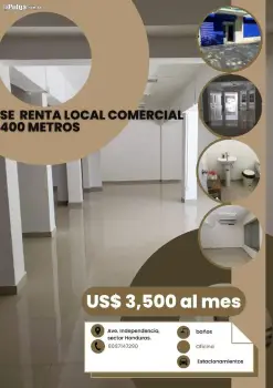 Se renta local comercial en zona independencia