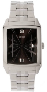 Reloj guess u10516g1 hombre metal correa en piel extra