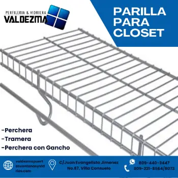 Parrillas para closet