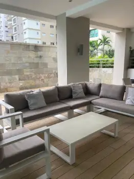 Apartamento con linea blanca de 3 habs en alquiler piantini