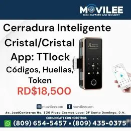 Cerradura inteligente para cristal ttlock