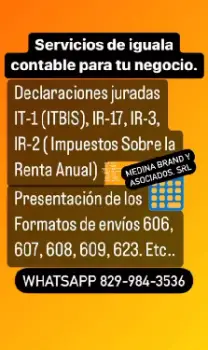 Servicios de iguala de contabilidad - 606 607 itbis.