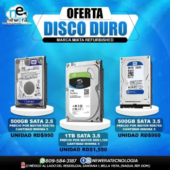 Oferta disco duro  en maría trinidad sánchez