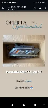 Pantalla delantera lado isquierdo honda crv 2015