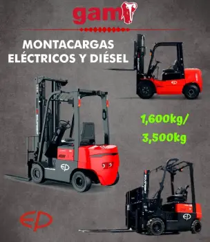 Montacargas eléctricos y diésel