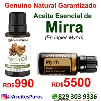 Aceite de mirra myrra myrrh puro genuino original importado