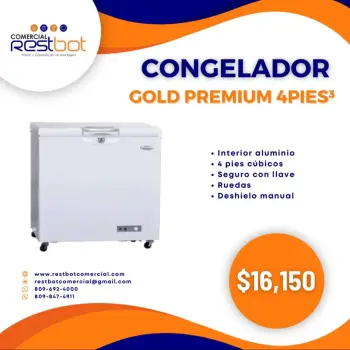 Congelador gold premium 4 pies