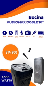 Bocina audiomax doble 10