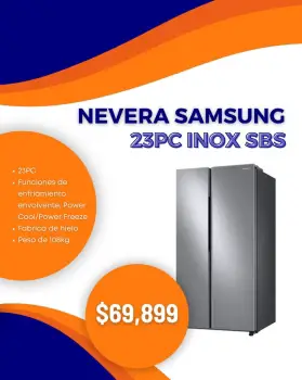 Nevera samsung 23 pc inox sbs