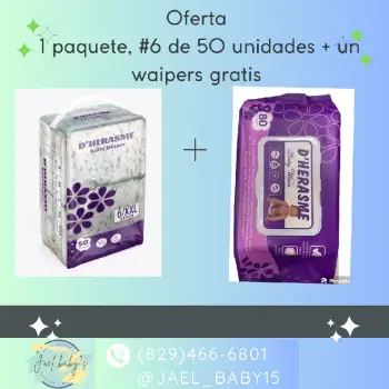 Pañales y waipers para bebés  en santo domingo oeste