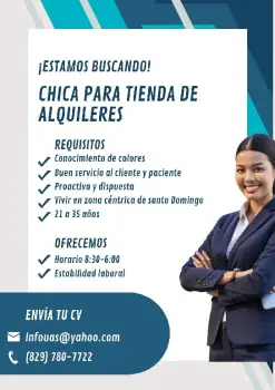 Empleada de tienda de alquiler