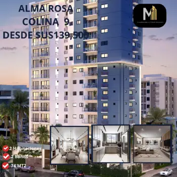 Apartamento en torre colina lx de alma rosa