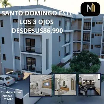 Apartamento en los 3 ojos santo domingo este