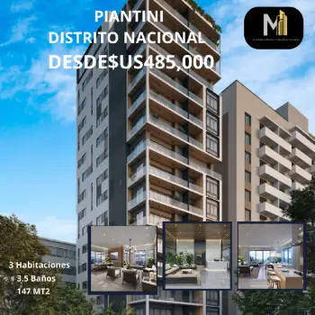 Vendo apartamento en piantini