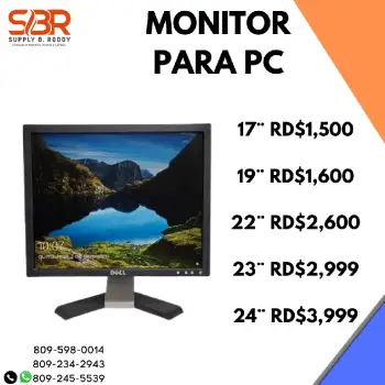 Monitores para pc 17 19 22 23 24 pulgadas