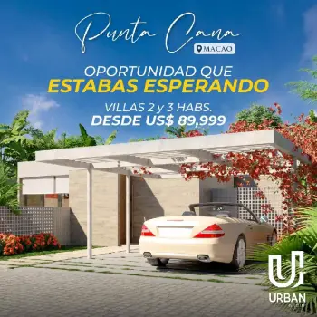 Villas con club de playa en punta cana