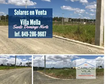 Solares en venta en villa mella santo domingo norte