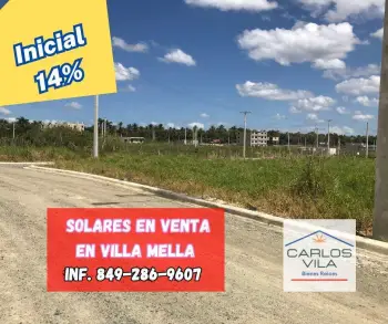 Solares en venta en villa mella santo domingo norte