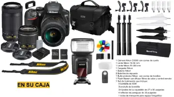 Camara nikon d3500 con equipamiento excelentes condiciones